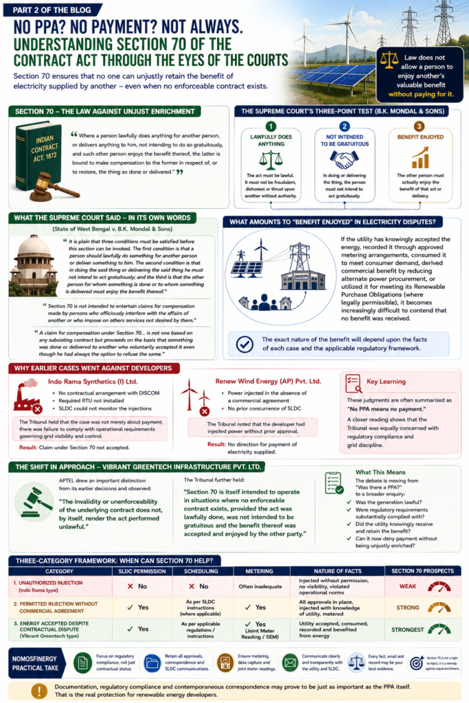 Part 2: No PPA? No Payment? Not Always. Understanding Section 70 of the Contract Act Through the Eyes of the Courts part 2 blog 16.07